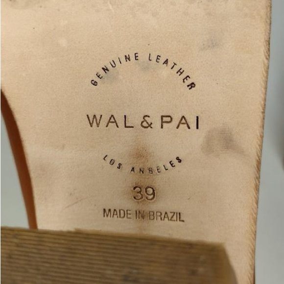 Wal & Pai Doty Boho Genuine Leather Stacked Heel Mules - Picture 12 of 16